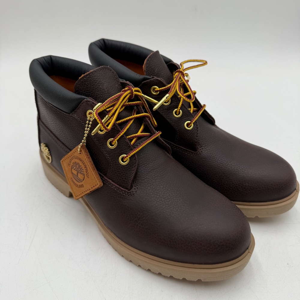 Timberland 1973 Newman Boots Mens 8 Brown Waterproof Leather Chukka Insulated